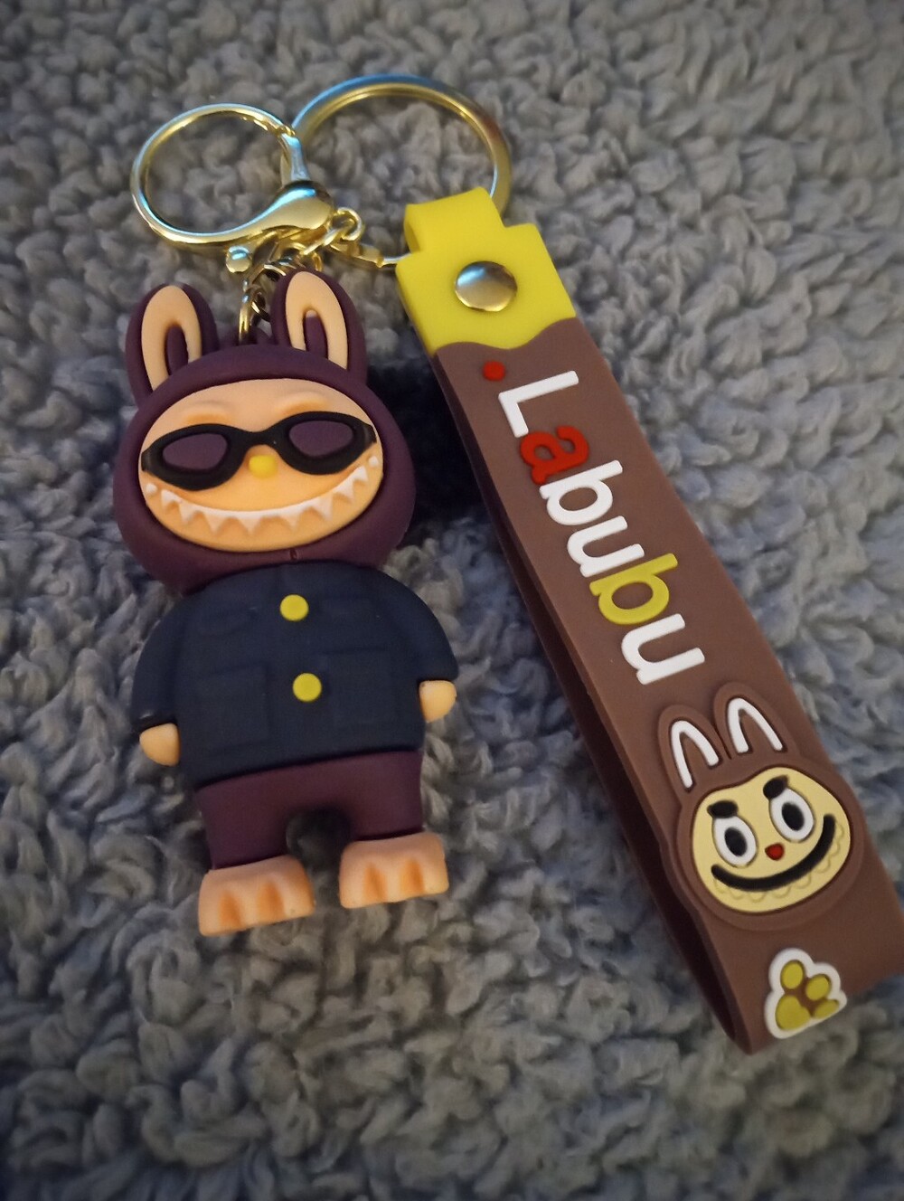 THE MONSTER LABUBU FIRST CHARM KEY FOB 5 IN WITH HIS SUNGLASSES